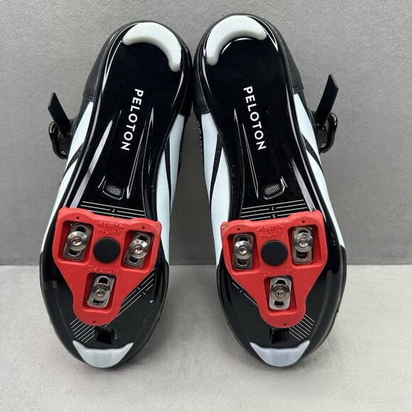 Peloton PL-SH-02 Womens Size 38 (US 7) Cycling Shoes Spin Bike Black White Red - Picture 7 of 8